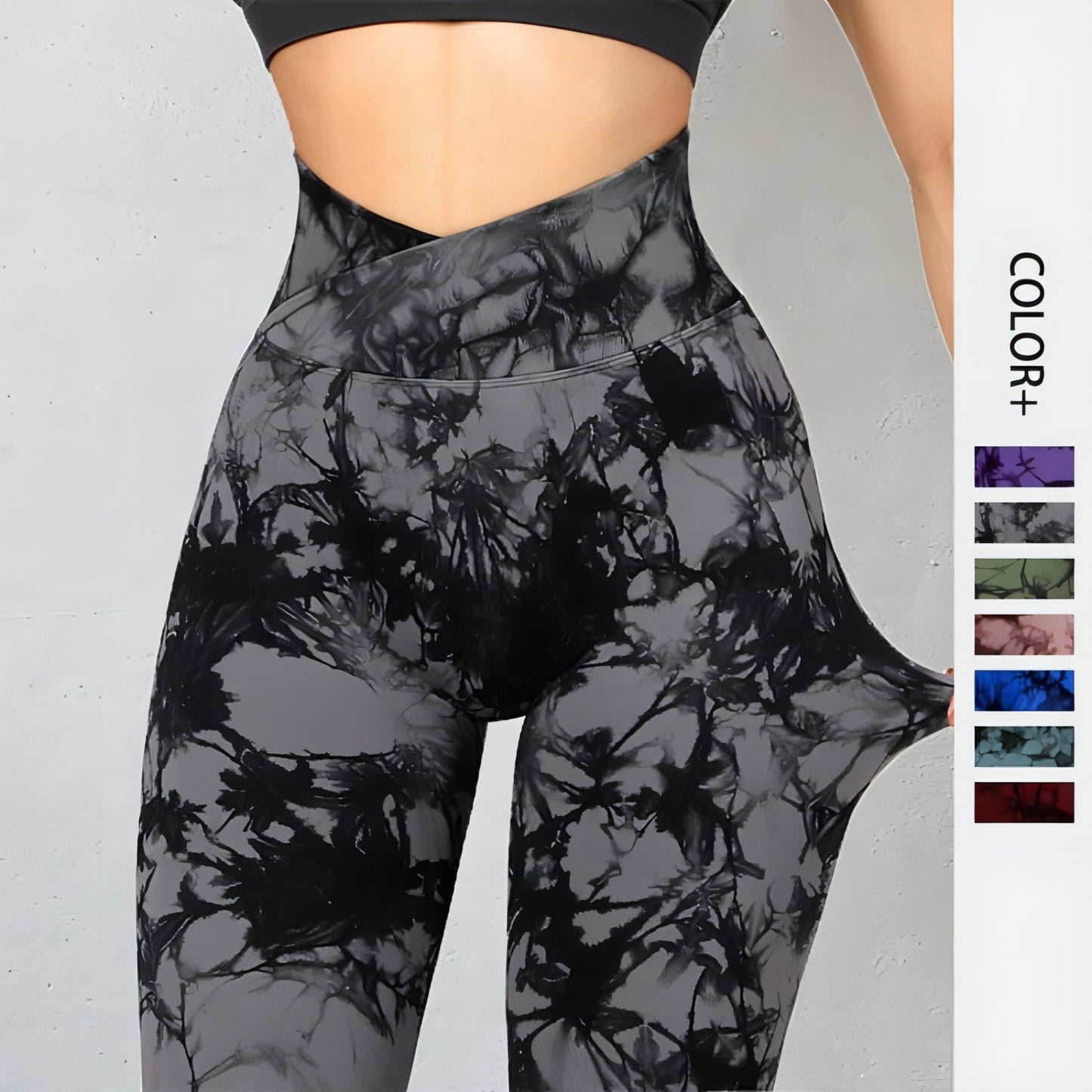 Tie Dye Leggings Pants Push Up