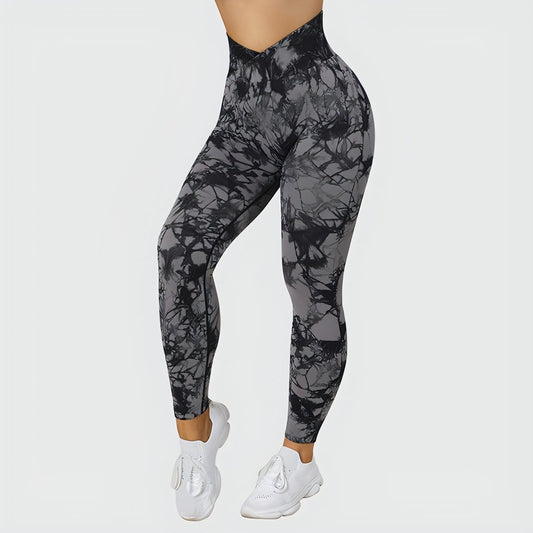 Tie Dye Leggings Pants Push Up