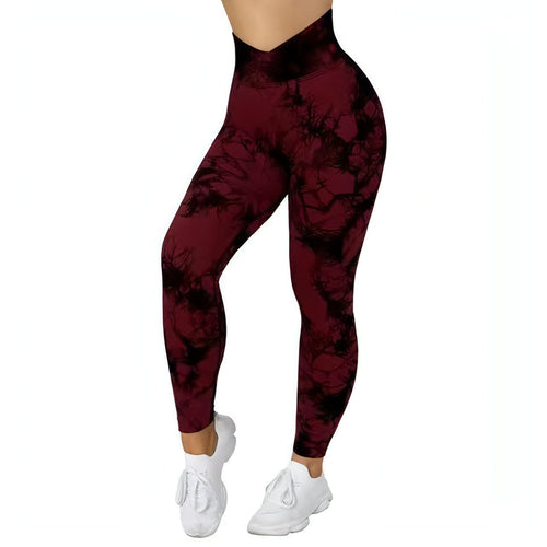 Tie Dye Leggings Pants Push Up
