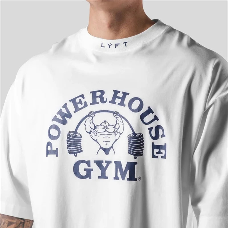 Oversized Long Sleeve T-Shirt Power House Gym