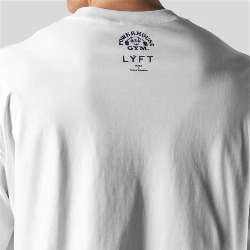 Oversized Long Sleeve T-Shirt Power House Gym