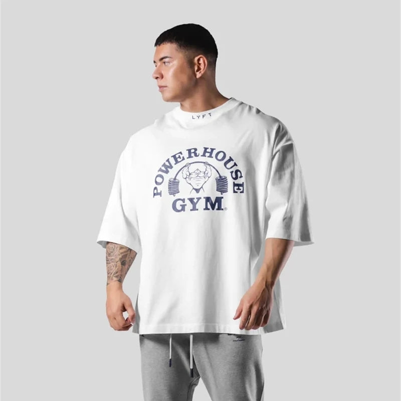 Oversized Long Sleeve T-Shirt Power House Gym