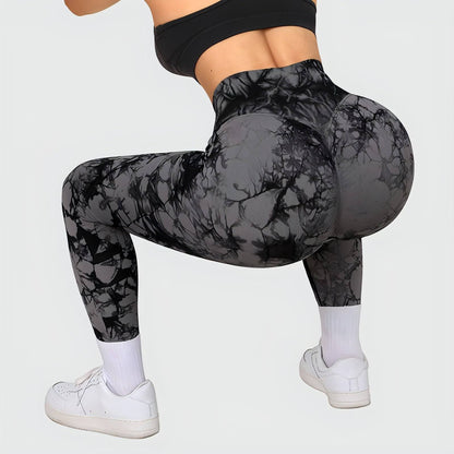 Tie Dye Leggings Pants Push Up